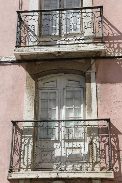 Detalii Despre Clădire Tradițională Din Lisabona Portugalia — Fotografie, imagine de stoc