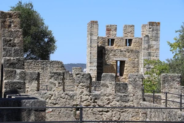 Walls Saint George Castle City Lisbon — Stock Photo, Image