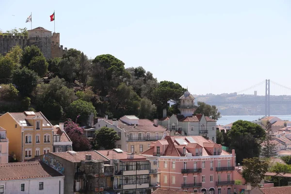 Panoramablick Auf Die Stadt Lissabon Portugal — Stockfoto