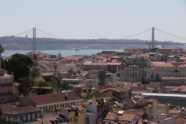 Panoramablick Auf Die Stadt Lissabon Portugal — Stockfoto