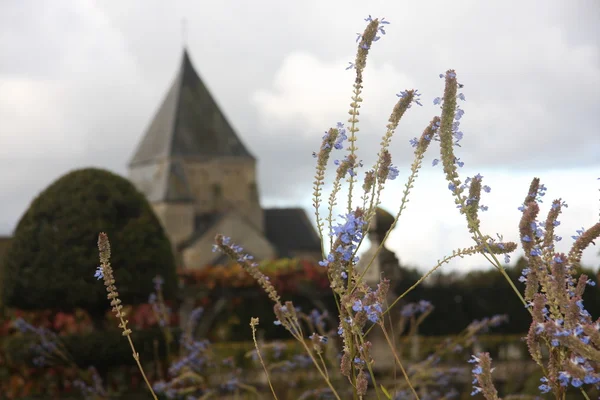 Das Schloss und der Garten des Dorfes — Stockfoto