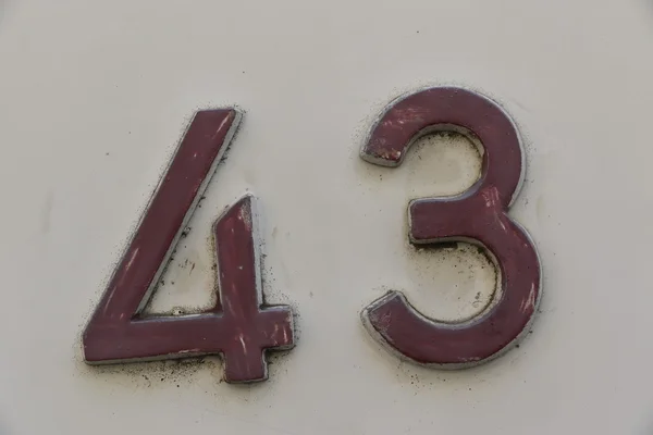 Número 43 — Fotografia de Stock