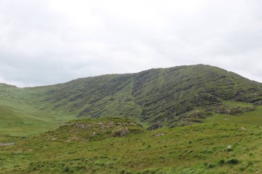 İrlanda 'daki Beara Halkası' nın yeşil tepelerinde etkileyici bir yolculuk.