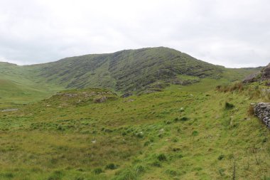 İrlanda 'daki Beara Halkası' nın yeşil tepelerinde etkileyici bir yolculuk.