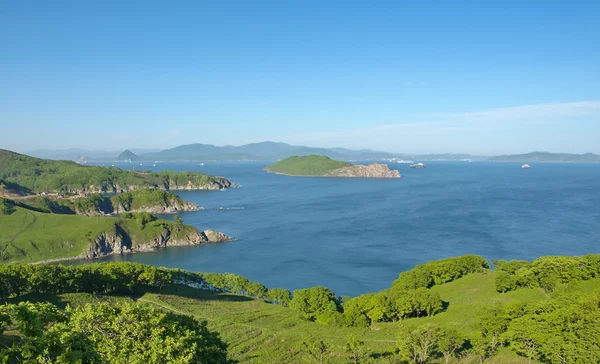 De zuidelijke kust van de zee van japan, de Russische kraj Primorski. — Stockfoto