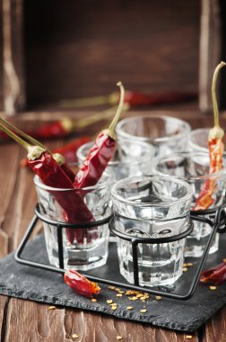 Votka sıcak biber ile
