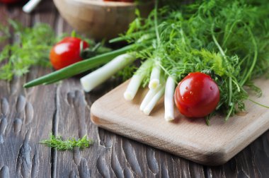 Sağlıklı vegan gıda kavramı