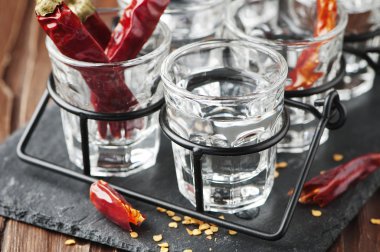 Biber ve bardak votka 