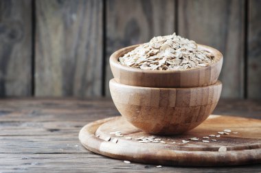 Çiğ yulaf ezmesi tahıllar