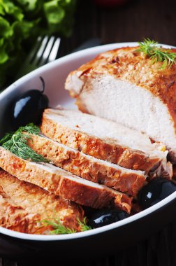 Olive ile pişmiş et