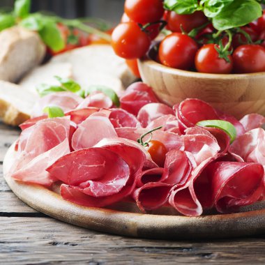 Jambon ve bresaola meze