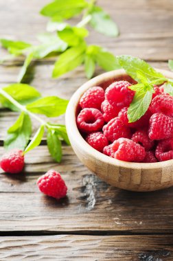 taze Ahududu ve nane