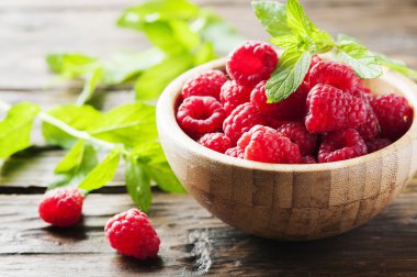 taze Ahududu ve nane