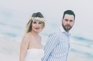 Sadece evli çift yaz sahilde