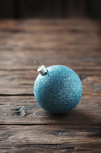 Bugiganga de Natal azul — Fotografia de Stock