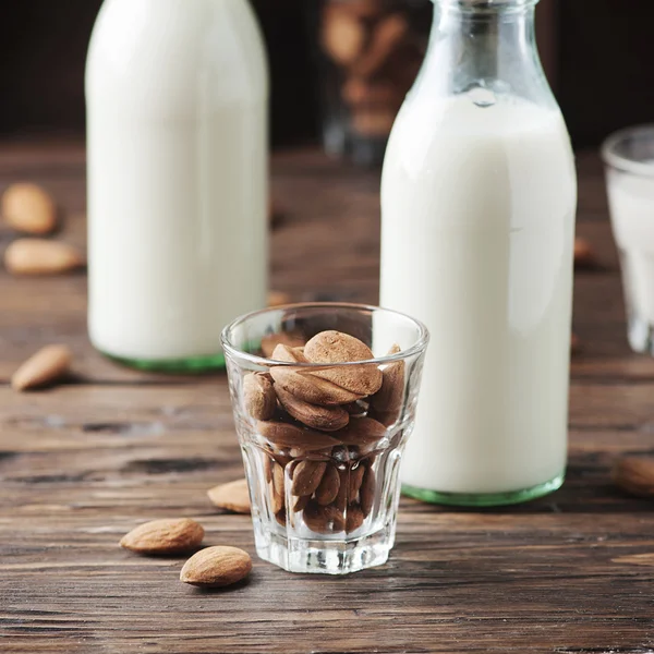 Vegan Almond milk — Stock Photo, Image