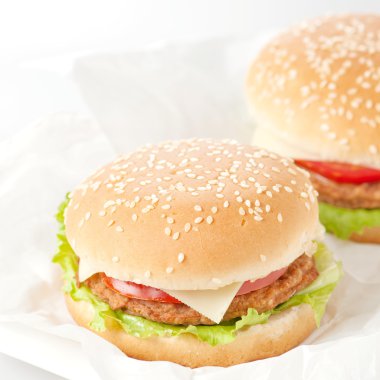 Taze lezzetli çizburger