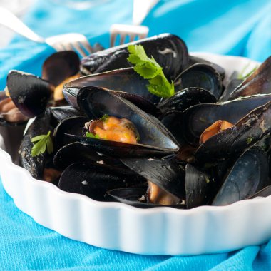 Lezzetli pişirilmiş midye