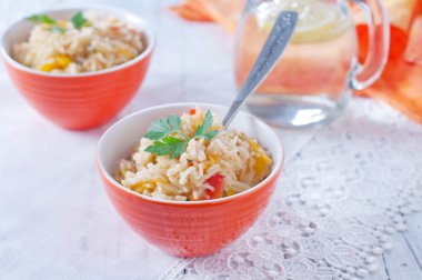 sebze vejetaryen pilav