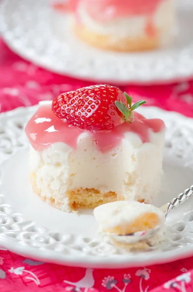 Pastel de fresa dulce — Foto de Stock