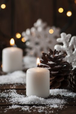 Noel kartı ile kar