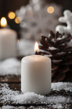 Noel kartı ile kar