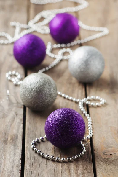 Ornamento de Natal com bolas — Fotografia de Stock