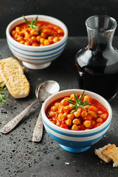 토마토, 병아리 완 두 당근 — 스톡 사진