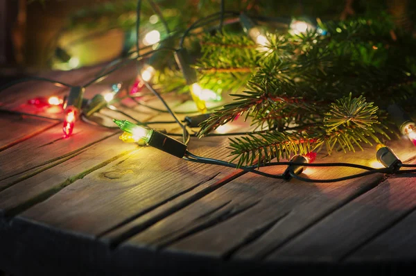 Işıklı Noel kartı