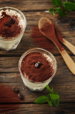 tiramisu kurabiye ve kahve ile