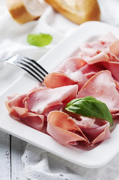 Antipasto con mortadella di mortadella — Foto Stock