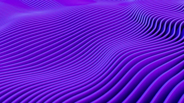 Abstract background of purple wave-shaped lines