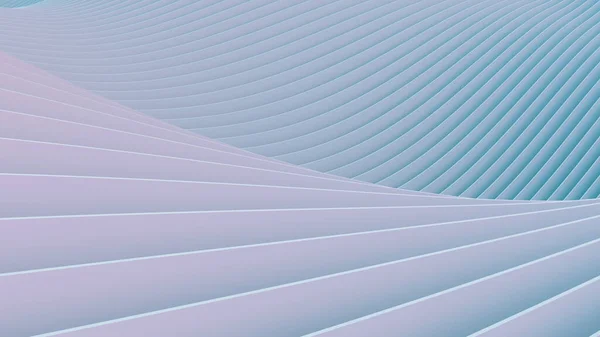 Modern background of light blue and pink waves of many surfaces