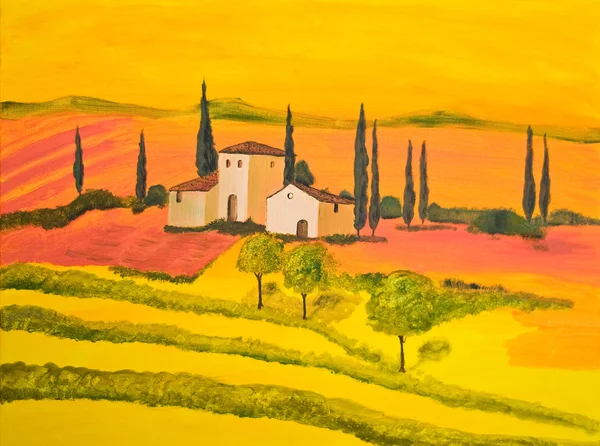 Toscana i Orange Stockbild