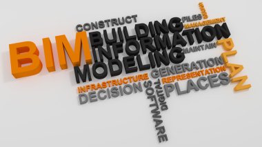 BIM Building Information Modeling clipart