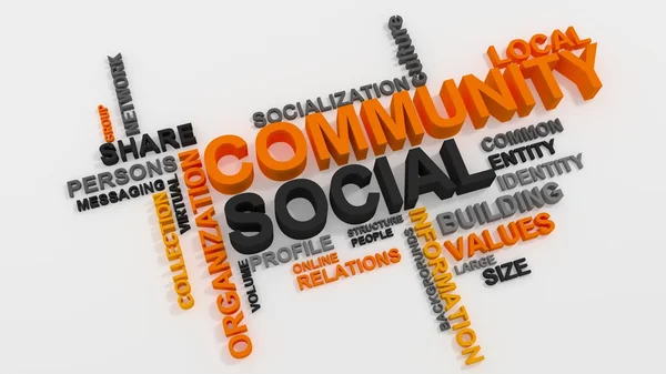 Social gemenskap koncept — Stockfoto