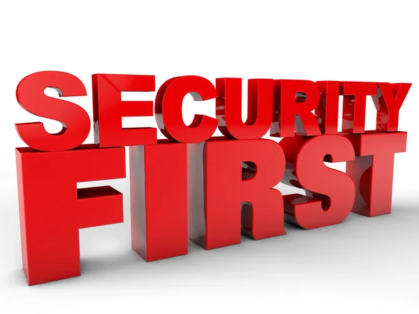 Security First — Stock Photo, Image