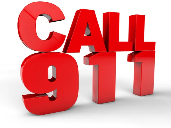 Zadzwonić pod numer 911 — Zdjęcie stockowe