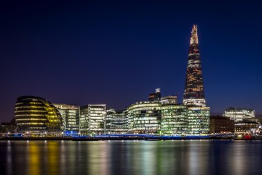 Londra Skyline Londra, İngiltere 'de gece