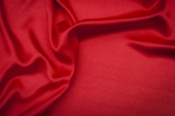 Valentýn Koncept Dvěma Hedvábnými Vrstvami Různých Barev Jedna Červená Druhá — Stock fotografie