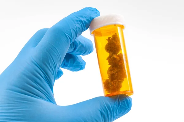 Kannabinol Orvosi Használatának Tudományos Kutatása Kannabisz Gyógyszeres Alkalmazása Hosszú Távú — Stock Fotó