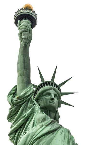 Estatua de la Libertad aislada sobre un fondo blanco — Foto de Stock