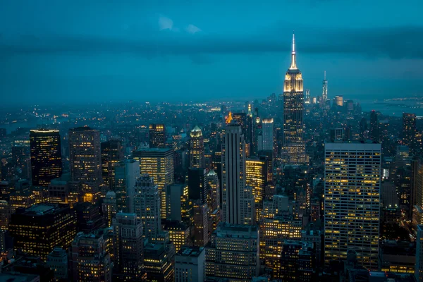 Financial district in lower Manhattan — Stock Photo, Image