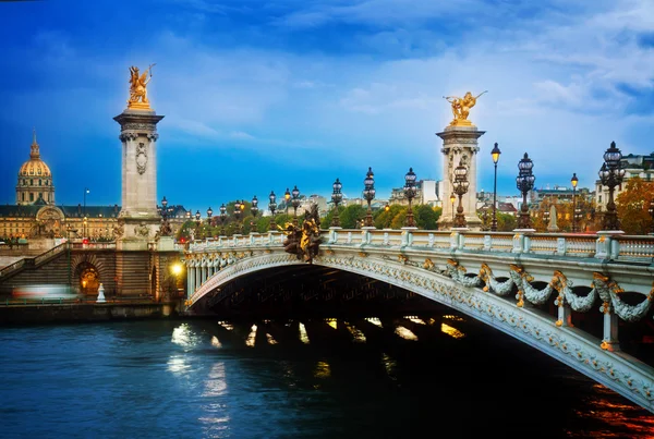 Most Alexandre III, Paříž, Francie — Stock fotografie