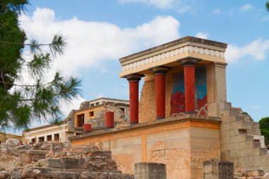 Knossos Sarayı'nda crete, Yunanistan