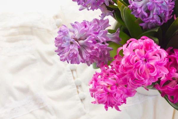 Jacinthes roses et violettes — Photo