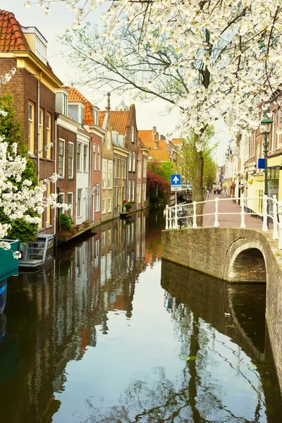 Cidade velha, Delft, Holanda — Fotografia de Stock
