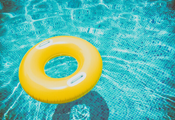 rubber ring in pool