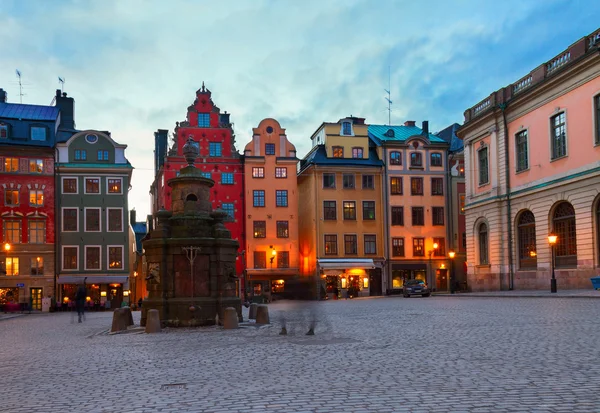 Gamla stan bei Nacht, stockholm — Stockfoto