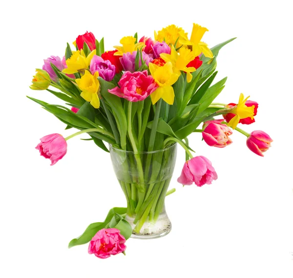 Bouquet de tulipes et de jonquilles — Photo